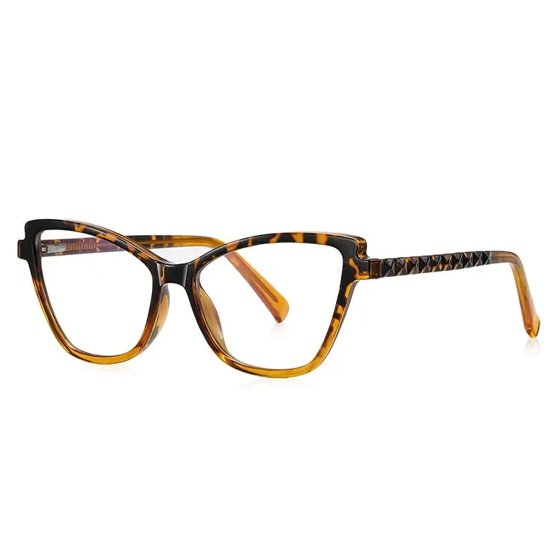 Women's Cat Eye Full Rim TR90 Prescription Glasses J2130 — view 11 | Rx Spectacle