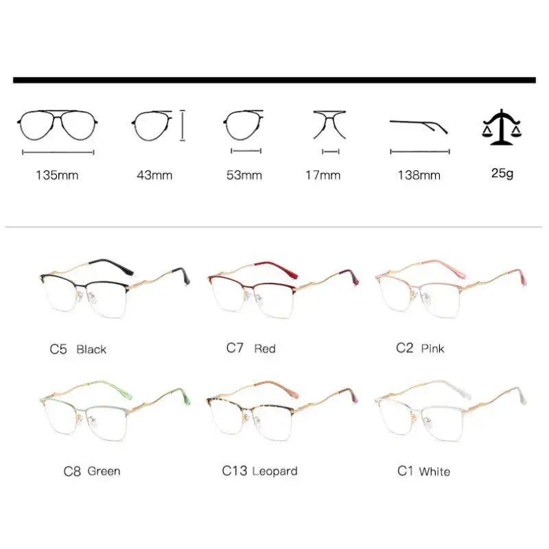 Women's Cat Eye Full Rim TR90 Prescription Glasses 195726 — view 3 | Rx Spectacle