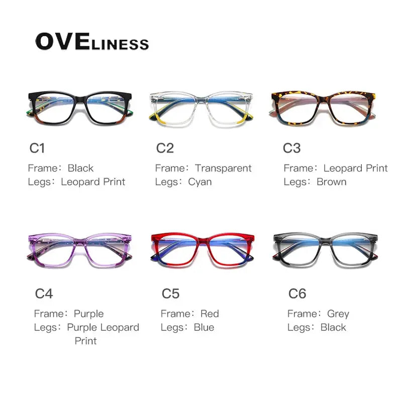 Unisex Square Full Rim Titanium Prescription Glasses 20206 — view 5 | Rx Spectacle
