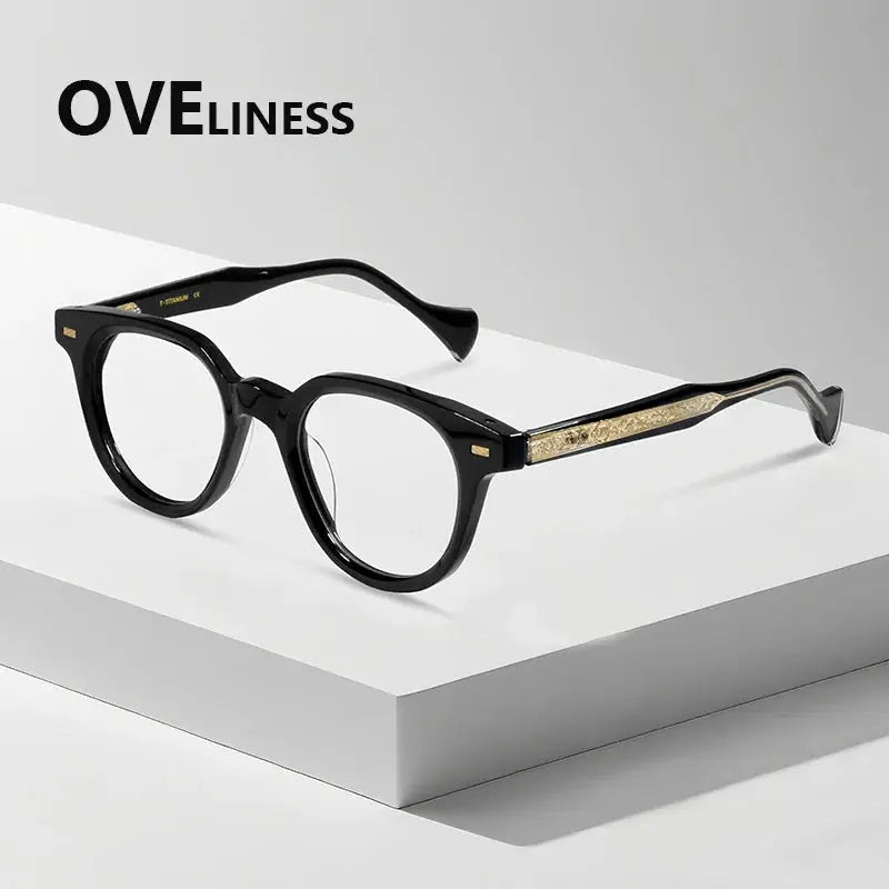 Women's Oval Full Rim Acetate Prescription Glasses 826005 — view 4 | Rx Spectacle