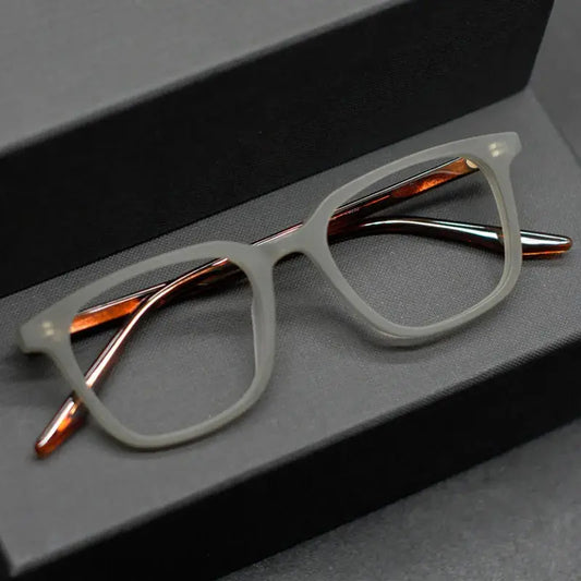 Men's Square Full Rim Acetate Prescription Glasses 9020 — view 1 | Rx Spectacle