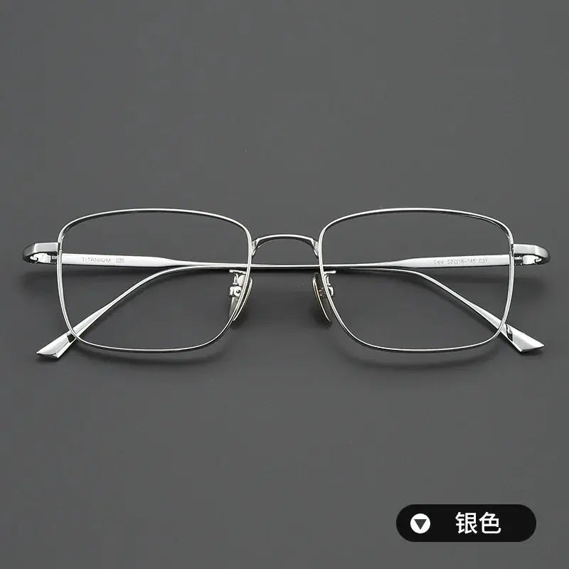 Women's Square Full Rim Titanium Prescription Glasses 190869 — view 4 | Rx Spectacle