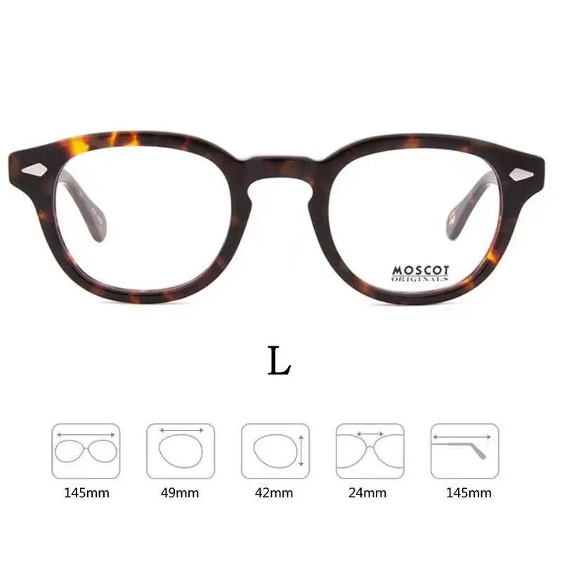 Unisex Round Full Rim Acetate Prescription Glasses Y1915 — view 25 | Rx Spectacle