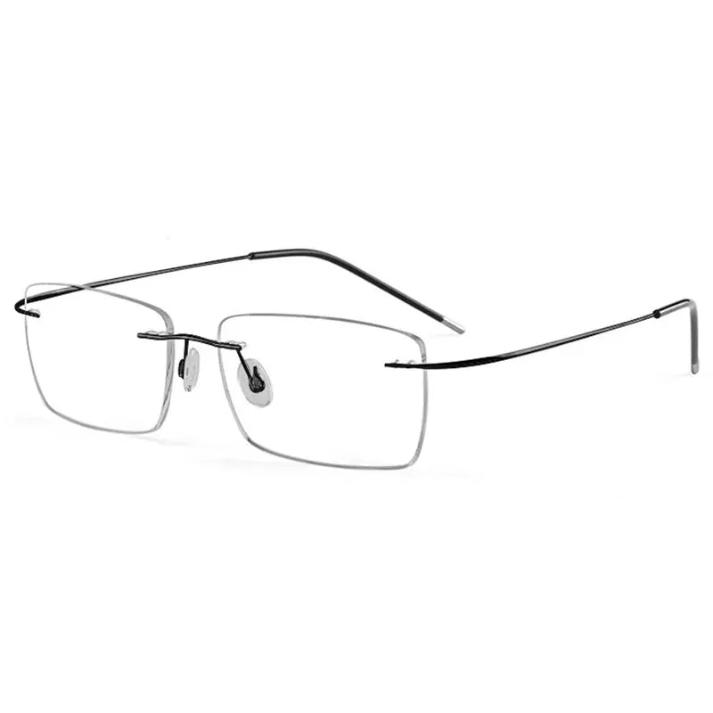 Women's Square Rimless Prescription Glasses 491002 — view 1 | Rx Spectacle
