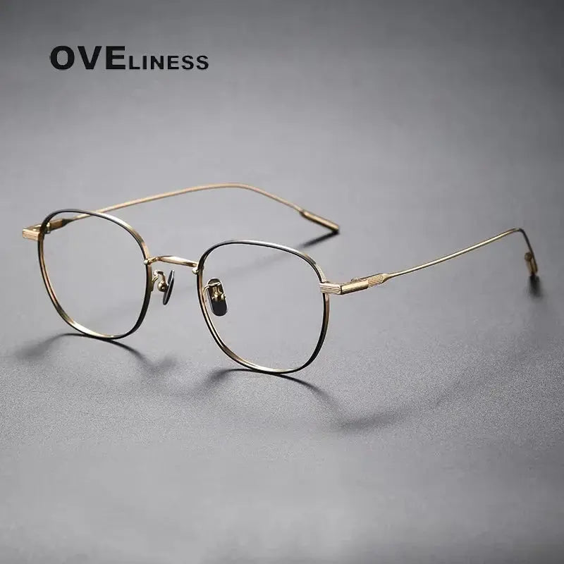 Women's Polygon Full Rim Titanium Prescription Glasses 380802 — view 4 | Rx Spectacle