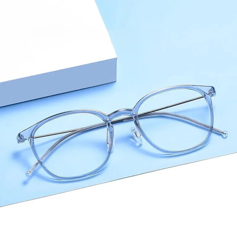Women's Round Full Rim TR90 Prescription Glasses 95822 — view 1 | Rx Spectacle