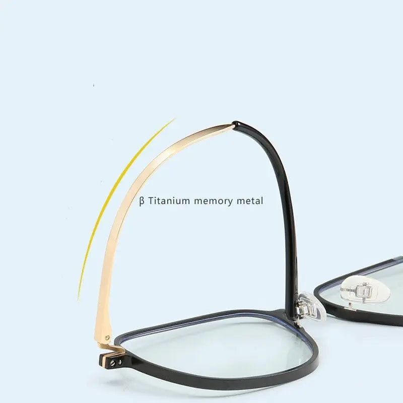 Men's Square Full Rim Oversized Prescription Glasses 6123 — view 7 | Rx Spectacle