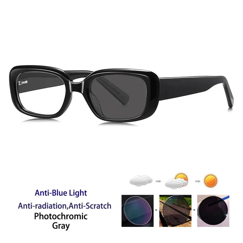 Unisex Square Full Rim Acetate Reading Glasses 412241 — view 5 | Rx Spectacle