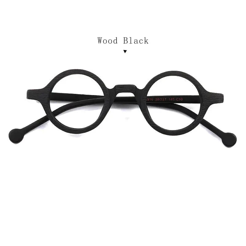 Unisex Round Full Rim Acetate Prescription Glasses A916 — view 7 | Rx Spectacle