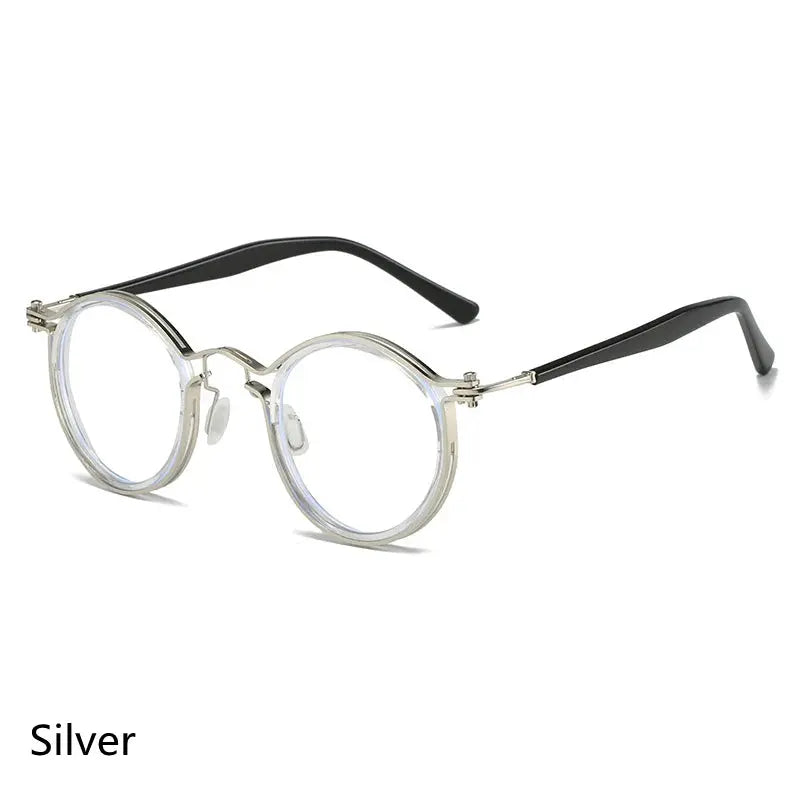 Unisex Round Full Rim Acetate Reading Glasses 2203 — view 6 | Rx Spectacle