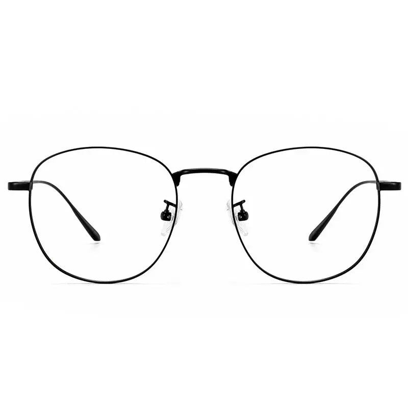 Unisex Square Full Rim Titanium Prescription Glasses Y01052 — view 6 | Rx Spectacle