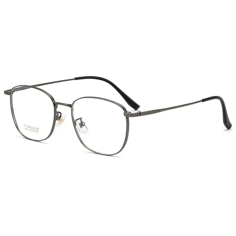 Women's Square Full Rim Titanium Prescription Glasses 5013 — view 9 | Rx Spectacle