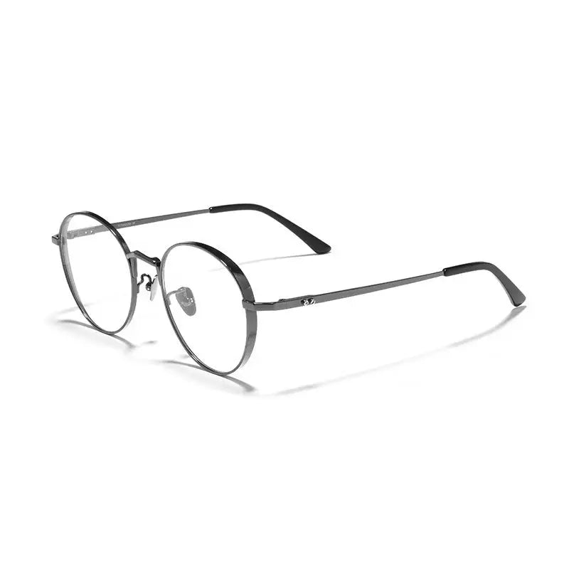 Unisex Oval Full Rim Titanium Prescription Glasses 388006 — view 5 | Rx Spectacle