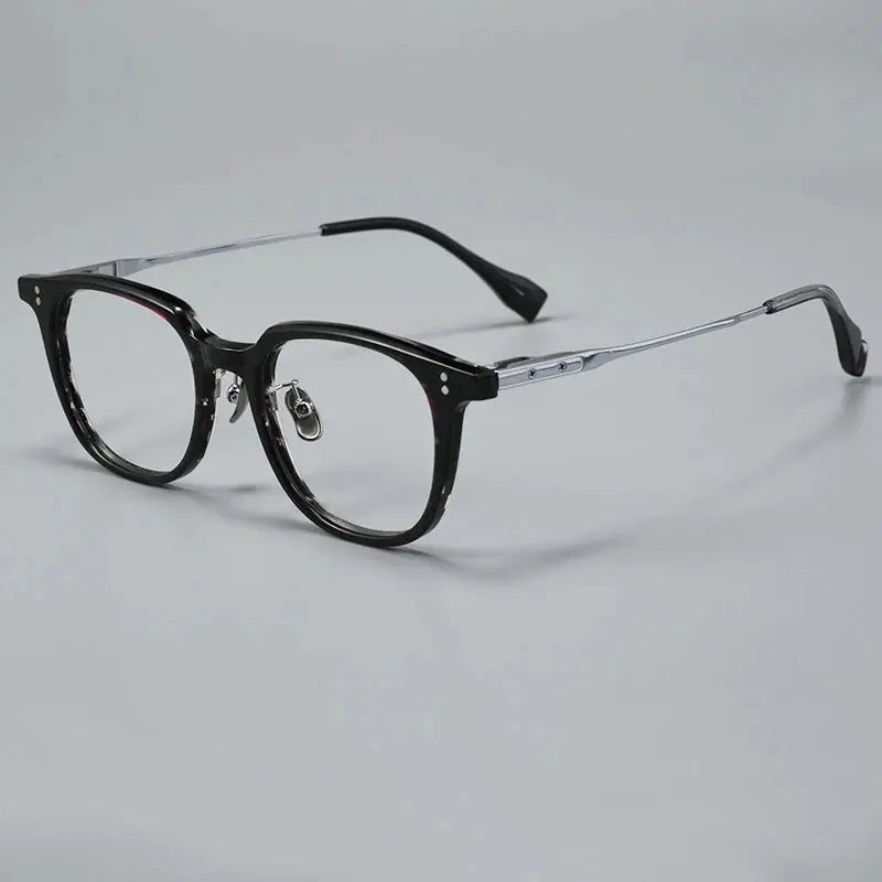 Unisex Square Full Rim Titanium Prescription Glasses 368150 — view 3 | Rx Spectacle