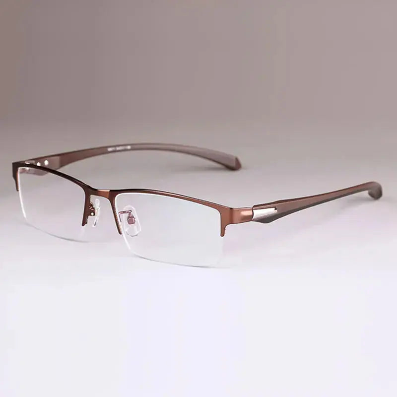 Unisex Square Semi-Rimless TR90 Prescription Glasses 56017 — view 4 | Rx Spectacle