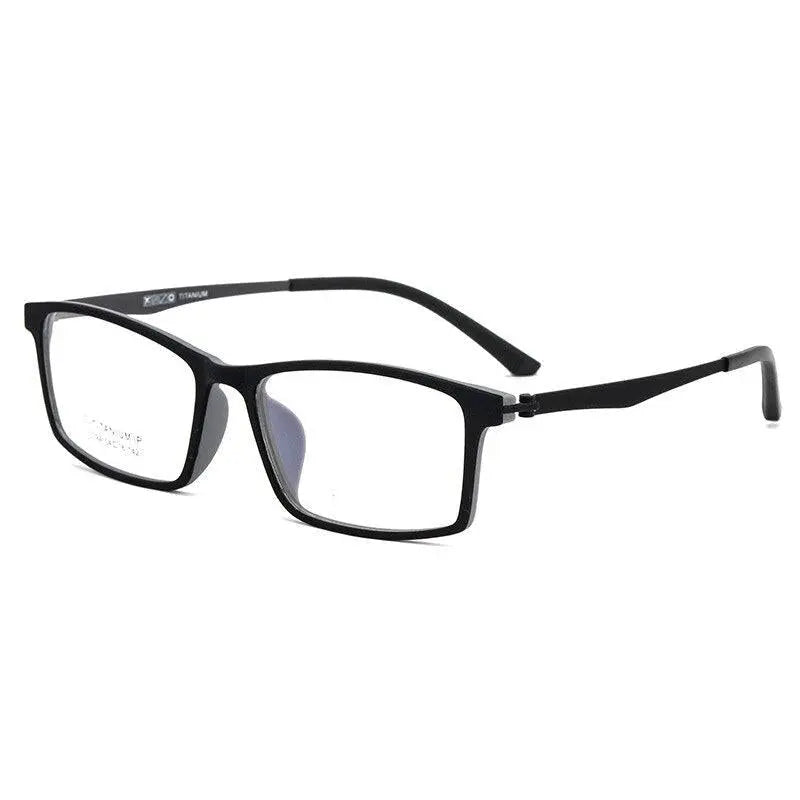 Unisex Square Full Rim Titanium Prescription Glasses 023094 — view 3 | Rx Spectacle