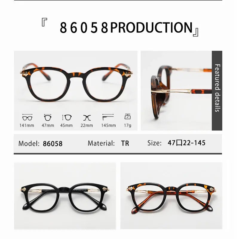 Unisex Square Full Rim Acetate Reading Glasses 86058 — view 2 | Rx Spectacle