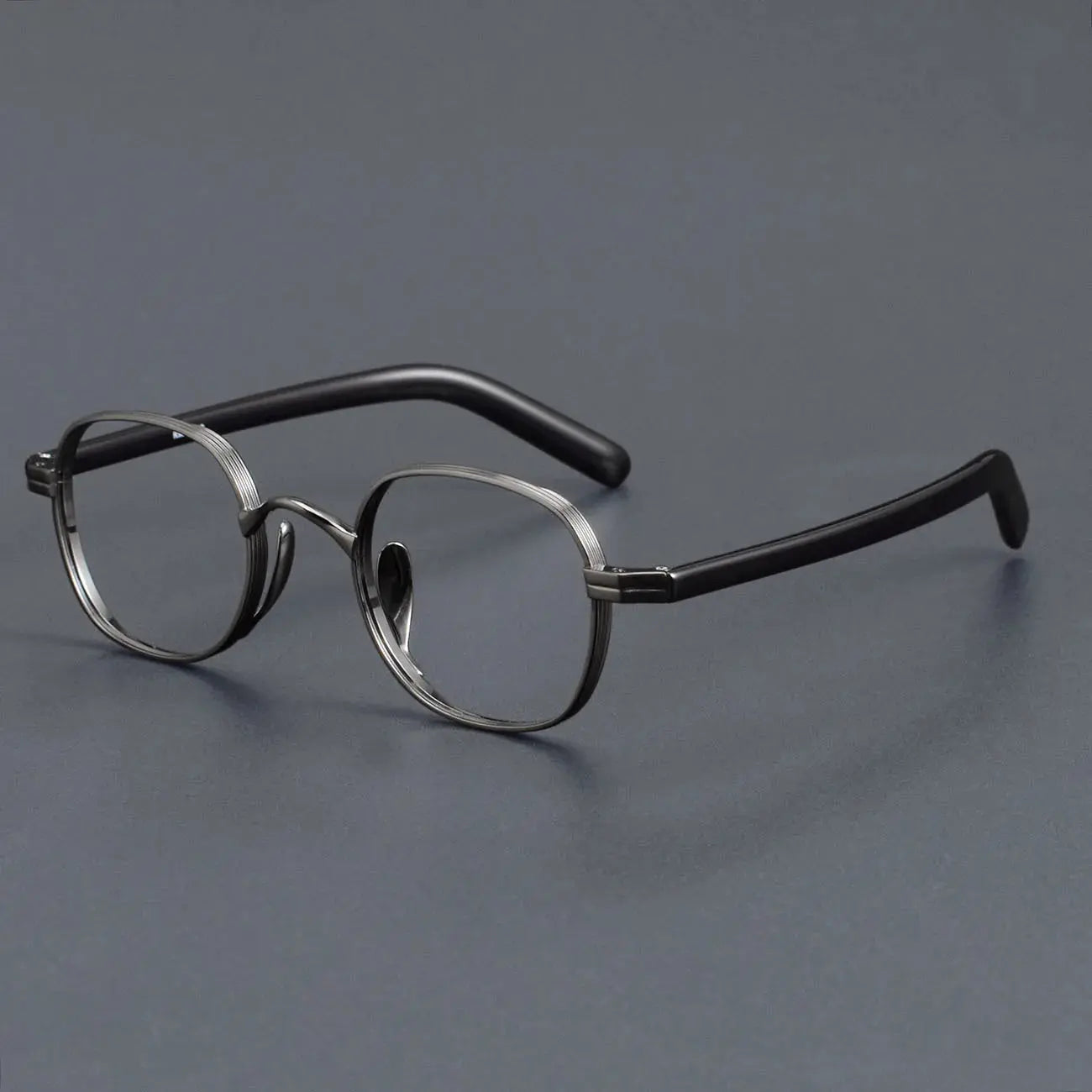 Women's Square Full Rim Titanium Prescription Glasses 366132 — view 5 | Rx Spectacle