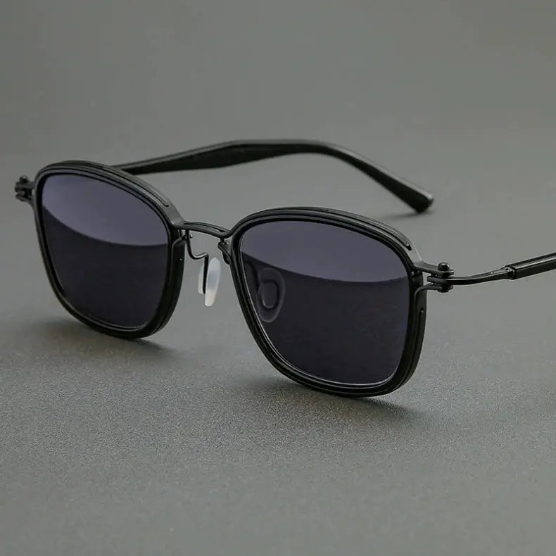 Unisex Square Full Rim Titanium Prescription Glasses 19546 — view 1 | Rx Spectacle