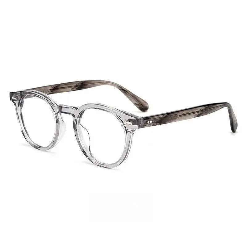 Unisex Round Full Rim Acetate Prescription Glasses Kbt9861 — view 9 | Rx Spectacle