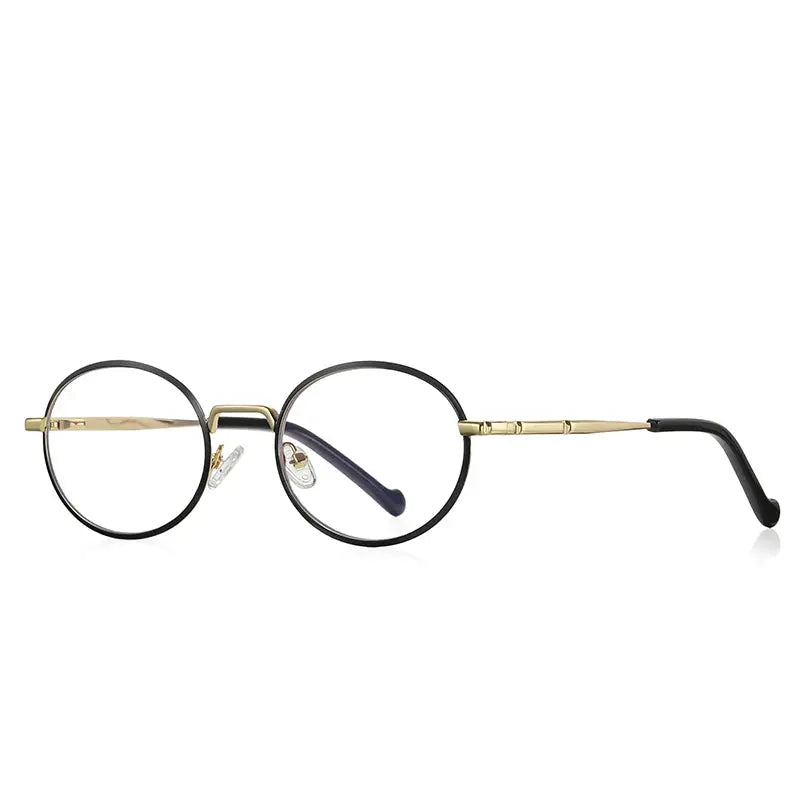 Women's Round Full Rim Alloy Prescription Glasses 3058 — view 8 | Rx Spectacle