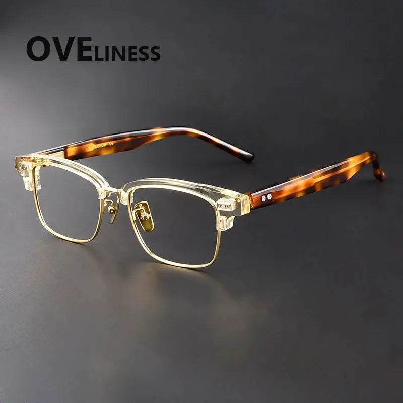 Women's Square Full Rim Titanium Prescription Glasses 369917 — view 5 | Rx Spectacle