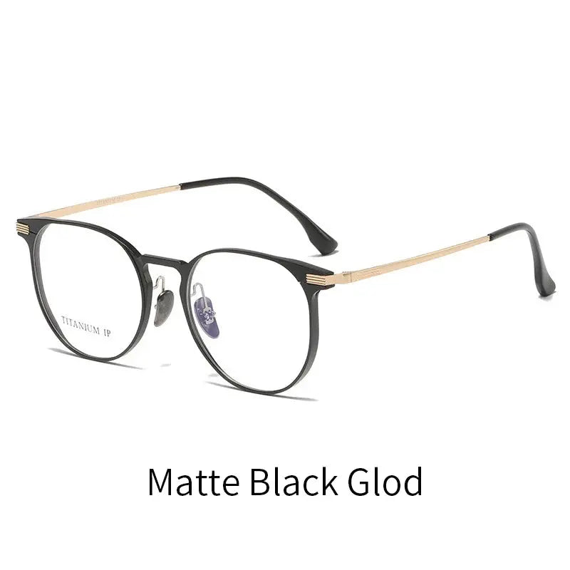 Women's Round Full Rim Titanium Prescription Glasses 20250 — view 6 | Rx Spectacle