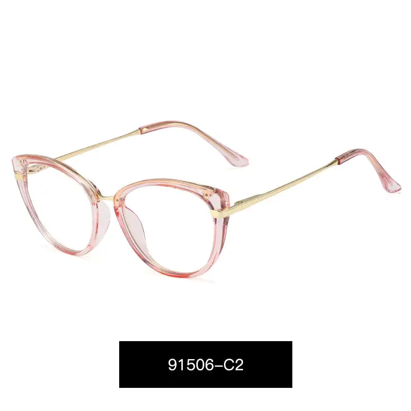 Women's Cat Eye Full Rim TR90 Prescription Glasses 91506 — view 6 | Rx Spectacle