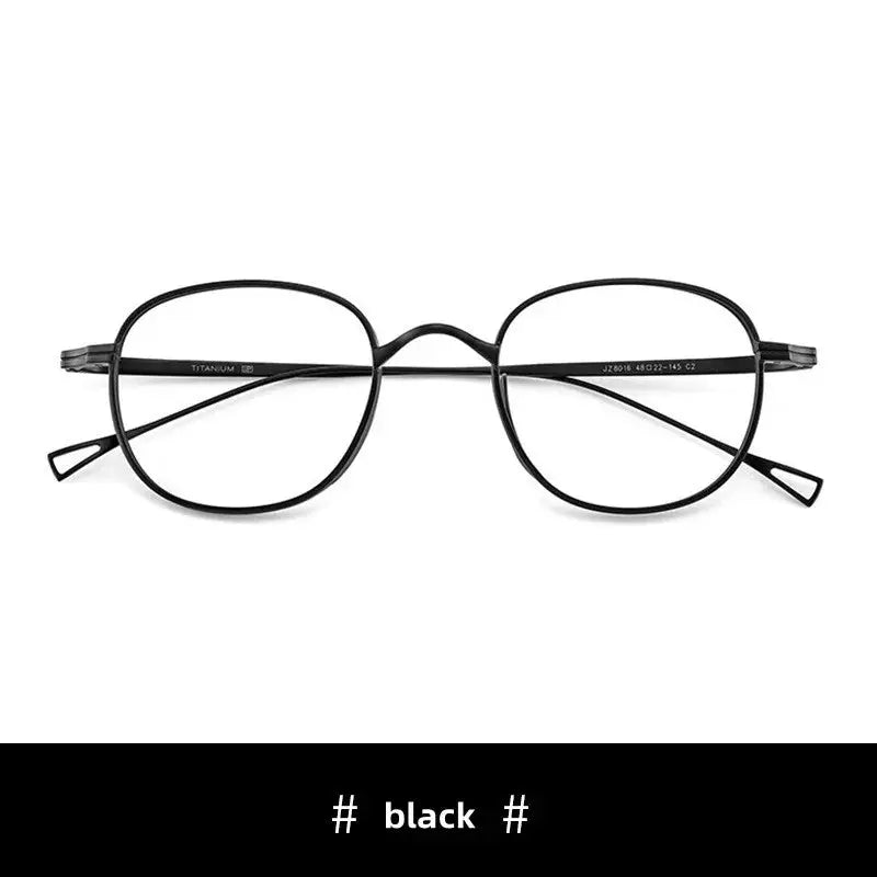 Unisex Round Full Rim Titanium Reading Glasses 8016 — view 5 | Rx Spectacle