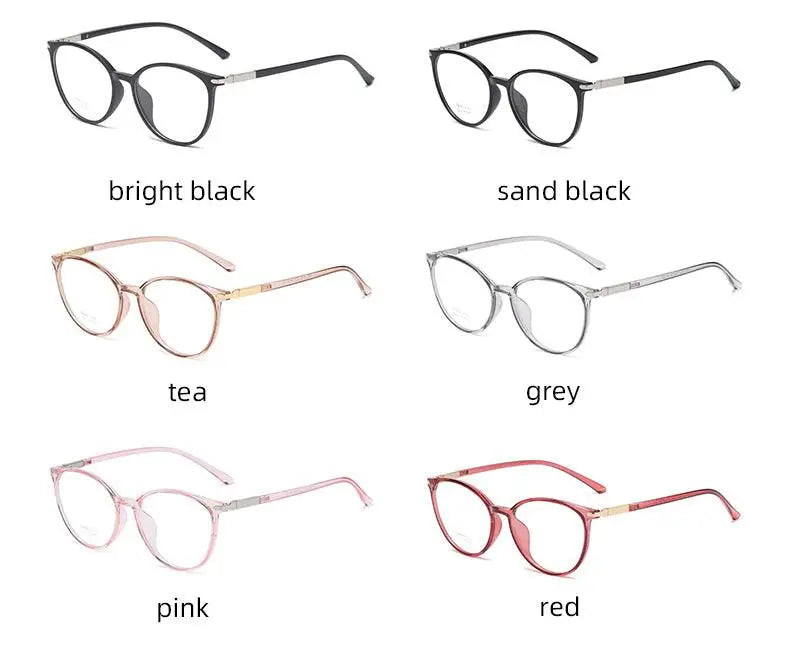 Women's Round Full Rim TR90 Prescription Glasses 8123 — view 12 | Rx Spectacle