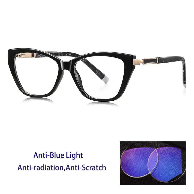Women's Cat Eye Full Rim Acetate Reading Glasses 72209 — view 11 | Rx Spectacle