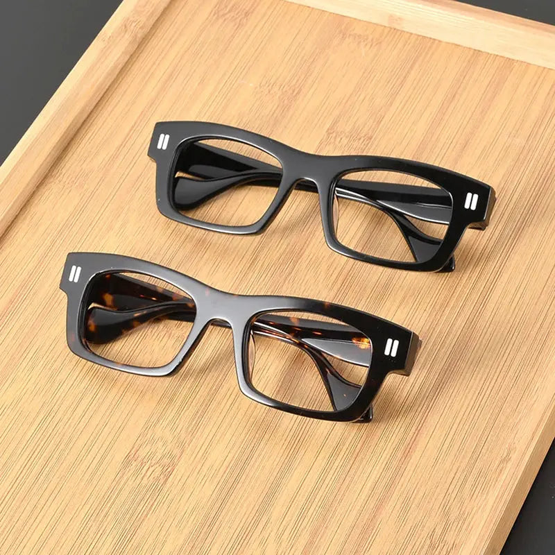 Unisex Square Full Rim Acetate Prescription Glasses L2037 — view 6 | Rx Spectacle