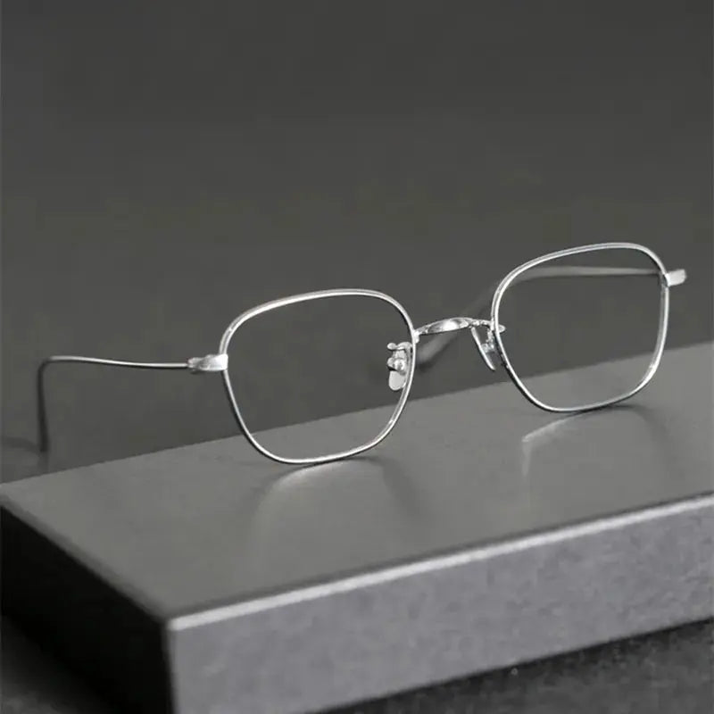 Unisex Square Full Rim Titanium Prescription Glasses 199gms — view 1 | Rx Spectacle