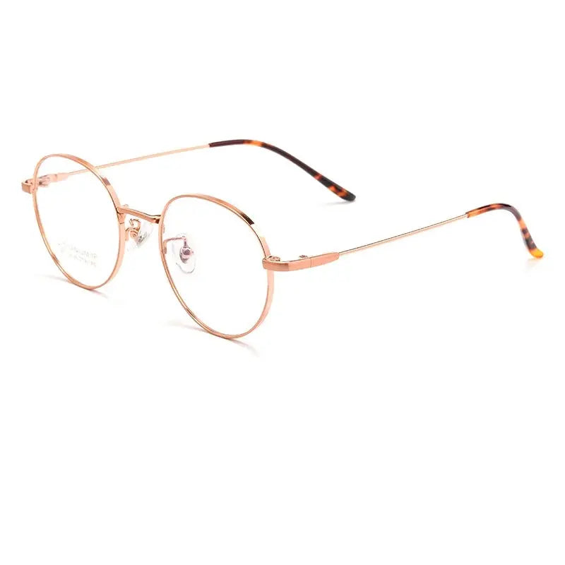 Women's Oval Full Rim Titanium Prescription Glasses 360381 — view 6 | Rx Spectacle