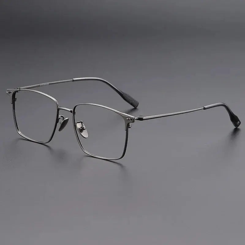 Men's Square Full Rim Alloy Prescription Glasses 810085 — view 7 | Rx Spectacle