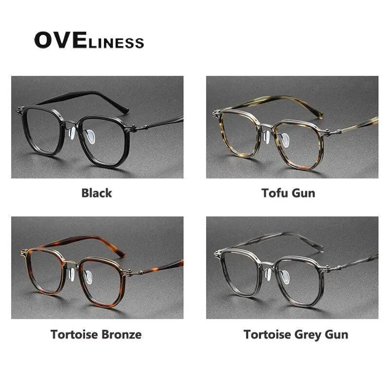 Unisex Round Full Rim Titanium Prescription Glasses 5865 — view 9 | Rx Spectacle