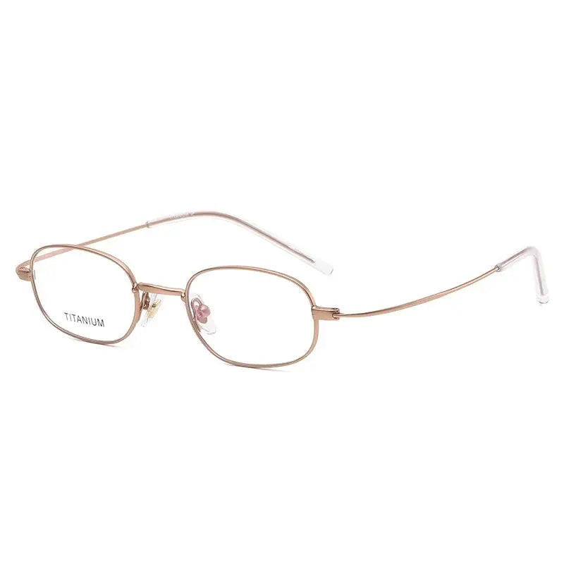 Unisex Oval Rimless Titanium Prescription Glasses 110260 — view 6 | Rx Spectacle