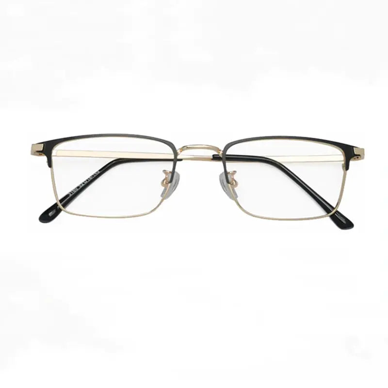 Unisex Square Full Rim Alloy Reading Glasses 3160 — view 5 | Rx Spectacle