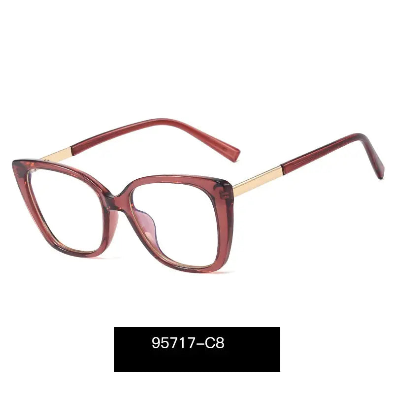 Women's Cat Eye Full Rim TR90 Prescription Glasses 95717 — view 8 | Rx Spectacle