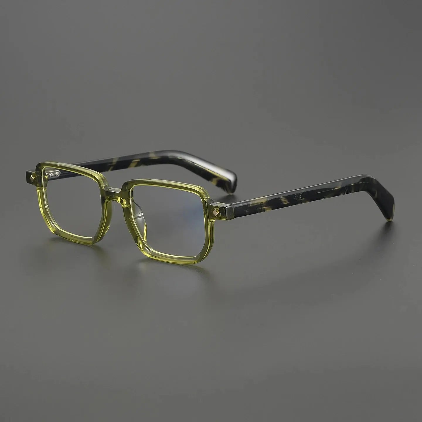 Unisex Square Full Rim Acetate Oversized Prescription Glasses 639645 — view 4 | Rx Spectacle