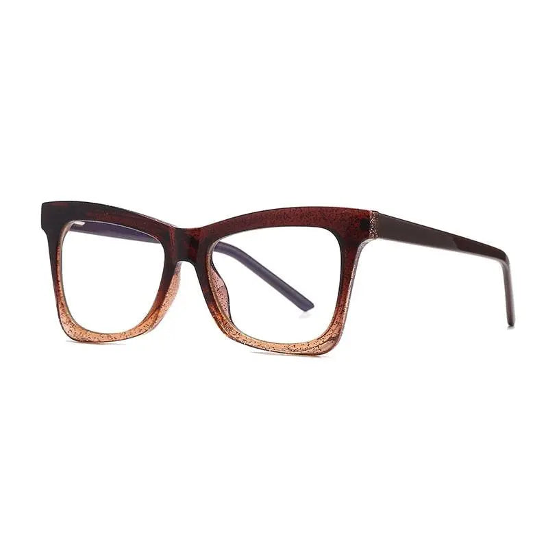 Women's Cat Eye Full Rim Titanium Prescription Glasses 2042 — view 7 | Rx Spectacle