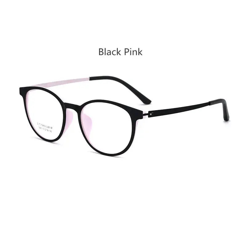 Unisex Round Full Rim Titanium Reading Glasses 23091 — view 9 | Rx Spectacle