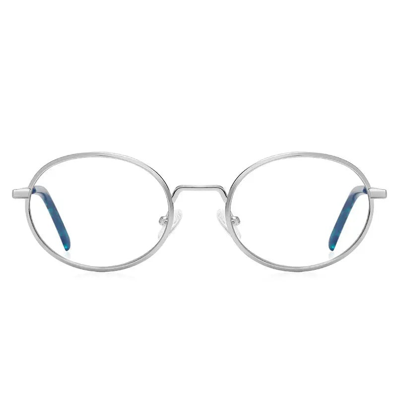 Women's Round Full Rim Alloy Prescription Glasses 3058 — view 24 | Rx Spectacle