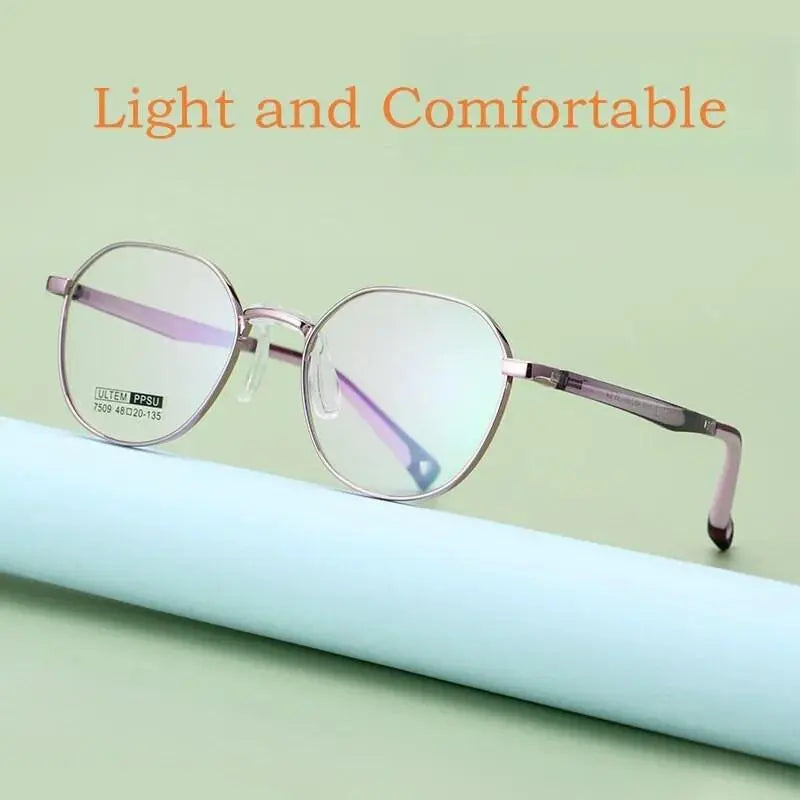 Unisex Square Full Rim Alloy Prescription Glasses 7509s — view 2 | Rx Spectacle
