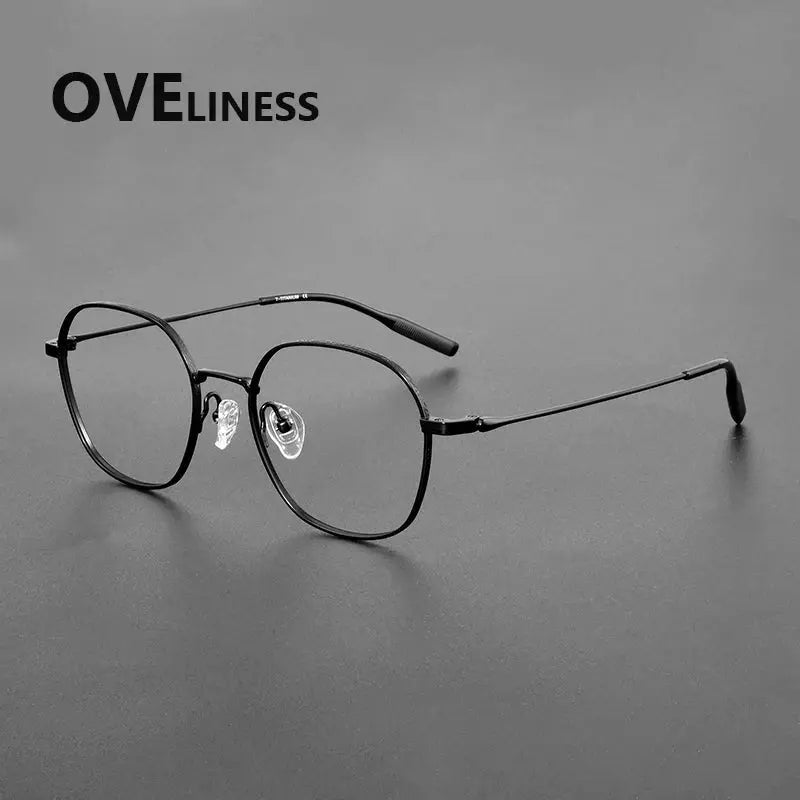 Women's Polygon Full Rim Titanium Prescription Glasses 381028 — view 5 | Rx Spectacle