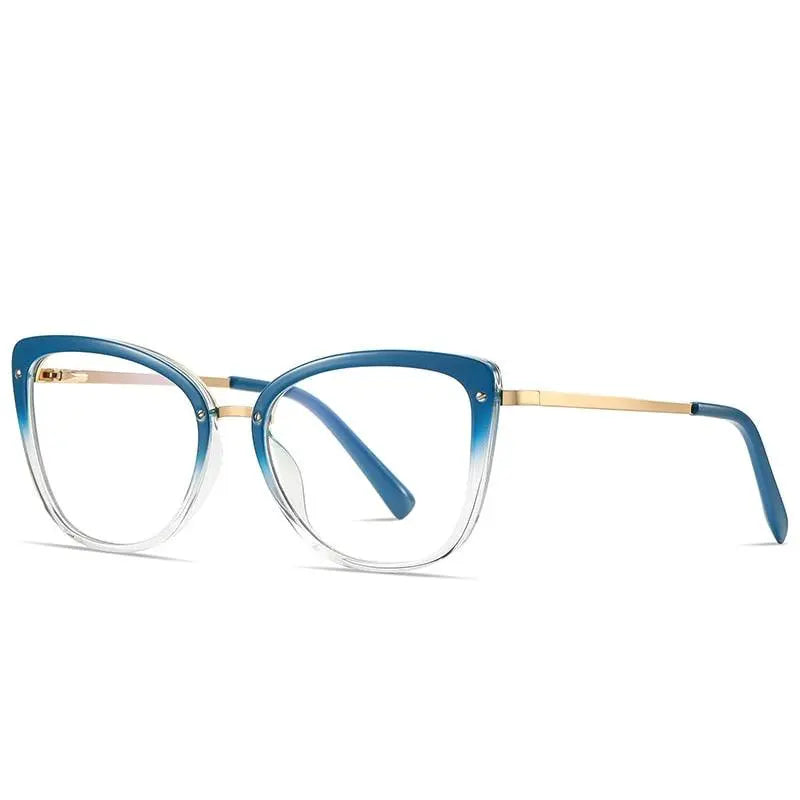Women's Cat Eye Full Rim TR90 Prescription Glasses 2076 — view 7 | Rx Spectacle