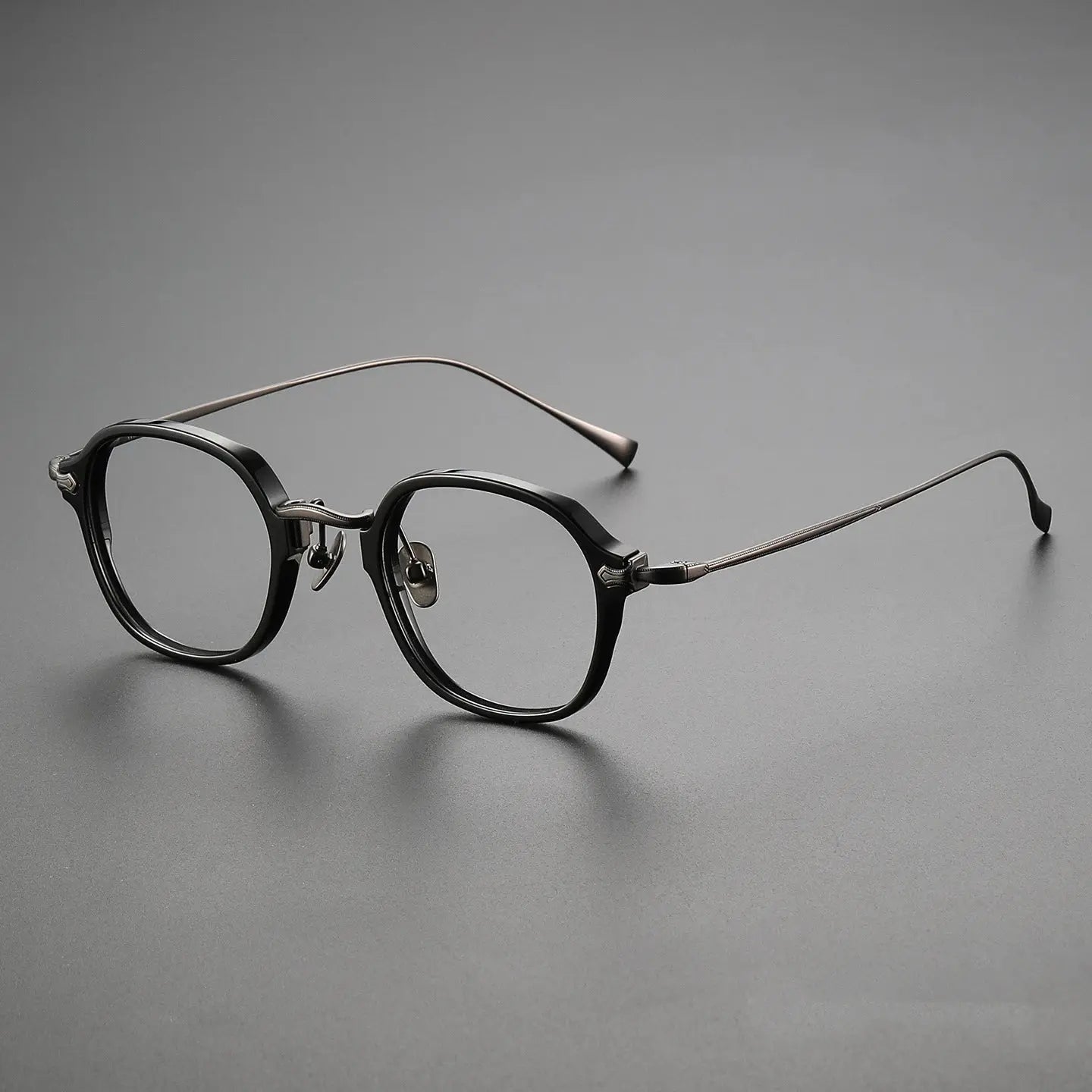 Unisex Square Full Rim Titanium Prescription Glasses 369183 — view 4 | Rx Spectacle