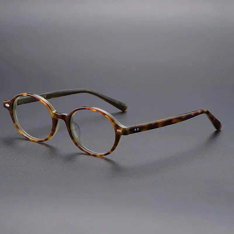 Unisex Round Full Rim Acetate Prescription Glasses 78046 — view 4 | Rx Spectacle