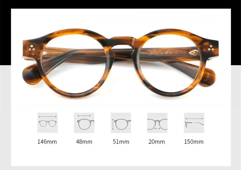 Unisex Oval Full Rim Acetate Prescription Glasses 255011 — view 2 | Rx Spectacle