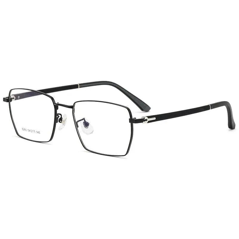 Men's Square Full Rim Alloy Prescription Glasses 8265 — view 4 | Rx Spectacle